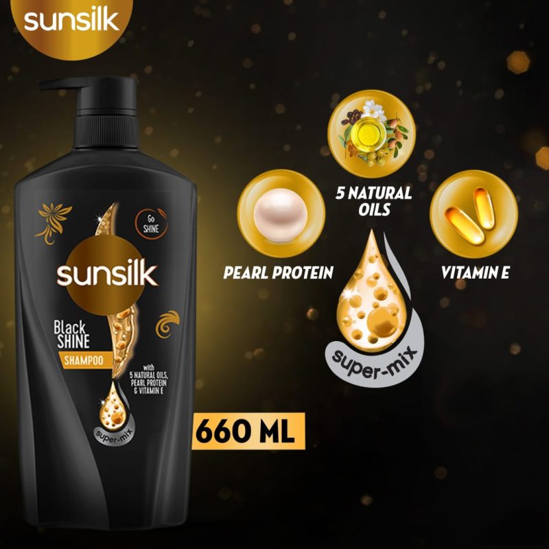 Sunsilk Shampoo Black Shine - 660ML