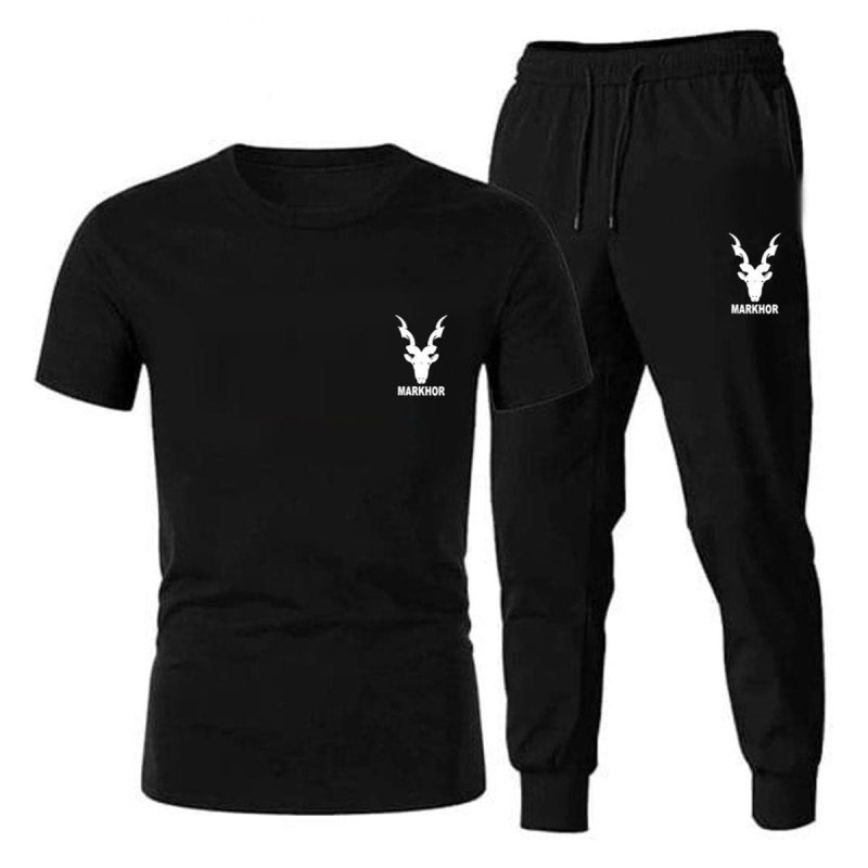 Black Printed Tracksuit for Men & Boys – Stylish & Comfortable Outfit - Image 4